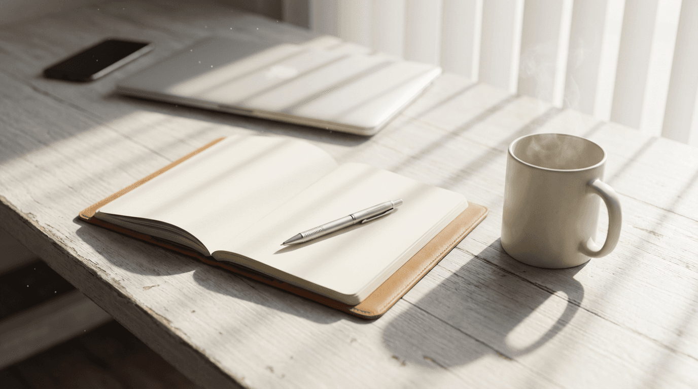 Portable heavy metal detection device held in professional hands